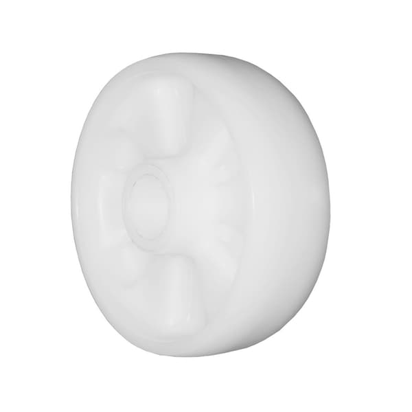 White Nylon Wheel 8"x2", 1,100 LBS Capacity